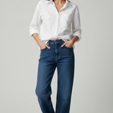 camicia cotone con rose e strass CF22200 BIANCO CARLA FERRONI 