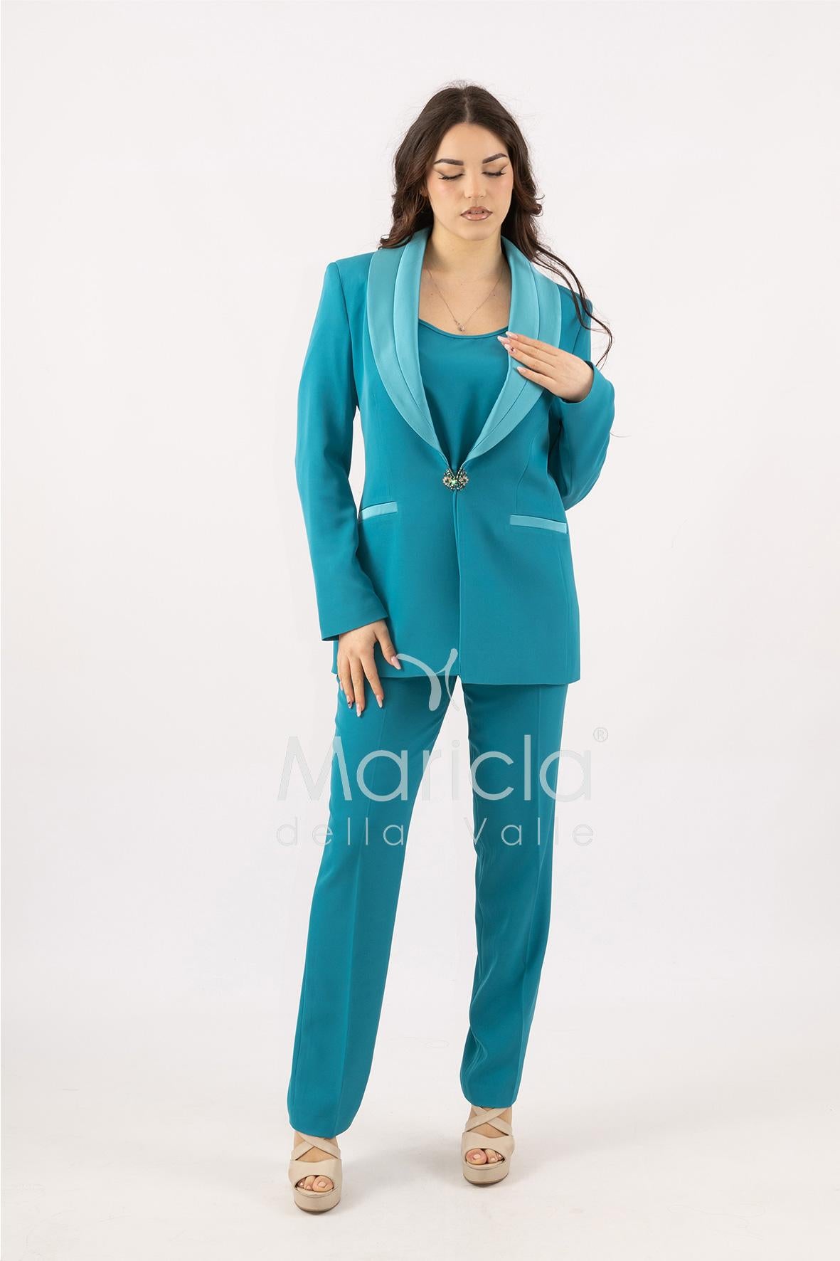 Tailleur smoking Completo 3 pezzi SH726TP TIFFANY SHARON 