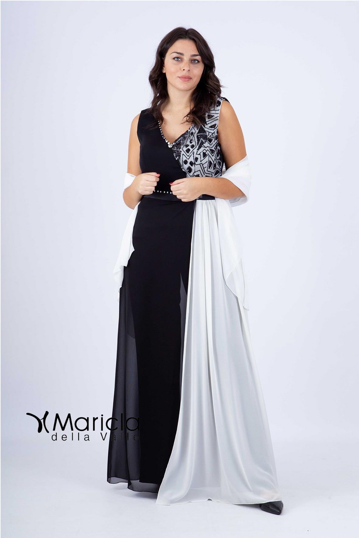 ricamo bicolore PF114 BIANCO PAOLA FORTI 