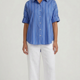 camicia rigata GERBERA CELESTE MARICLA 
