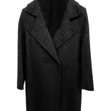 cappotto doppio petto melange AZ69CA NERO MARICLA 