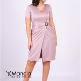 tubino con fusciacca strass SP220015 ROSA SONIA PENA 