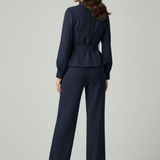 tuta smoking manica lunga PF120TU BLU PAOLA FORTI 