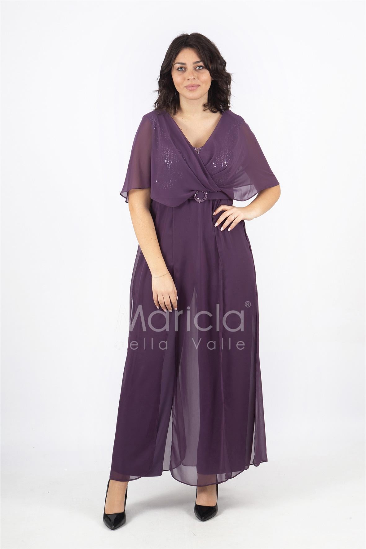 tuta corpetto paiette JC35041 UVA MARICLA ELEGANCE 