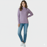 Maglia 100% lana dolcevita con rettangoli CF4271 CIPOLLA CARLA FERRONI 