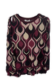maglia fantasia con georgette