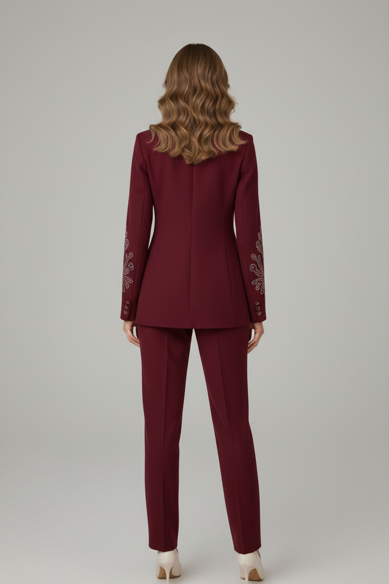 Completo con manica ricamata LH315 AMARONE LUDOVICA HASSLER 