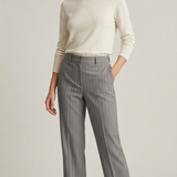 pantalone palazzo gessato EC02902 GRIGIO MARICLA 