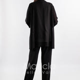 completo 3pz con giacca ricamata PF2190TP NERO PAOLA FORTI 