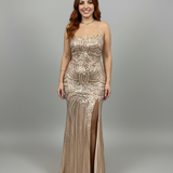 Abito a sirena con spacco JC35502 CIPRIA MARICLA ELEGANCE 