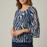 casacca fantasia FFANNALISA BLU MARICLA 