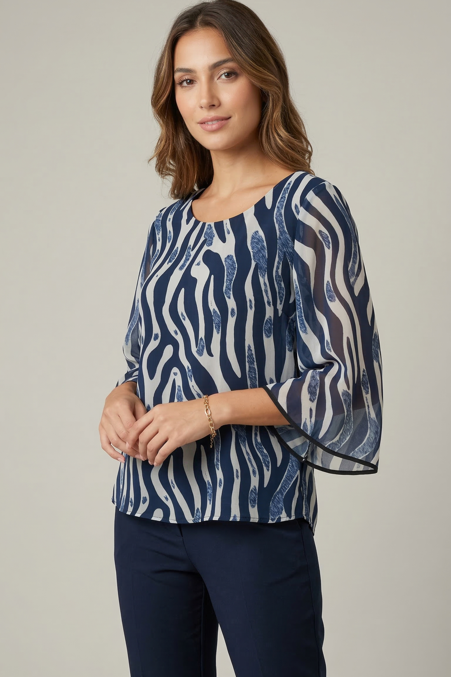 casacca fantasia FFANNALISA BLU MARICLA 