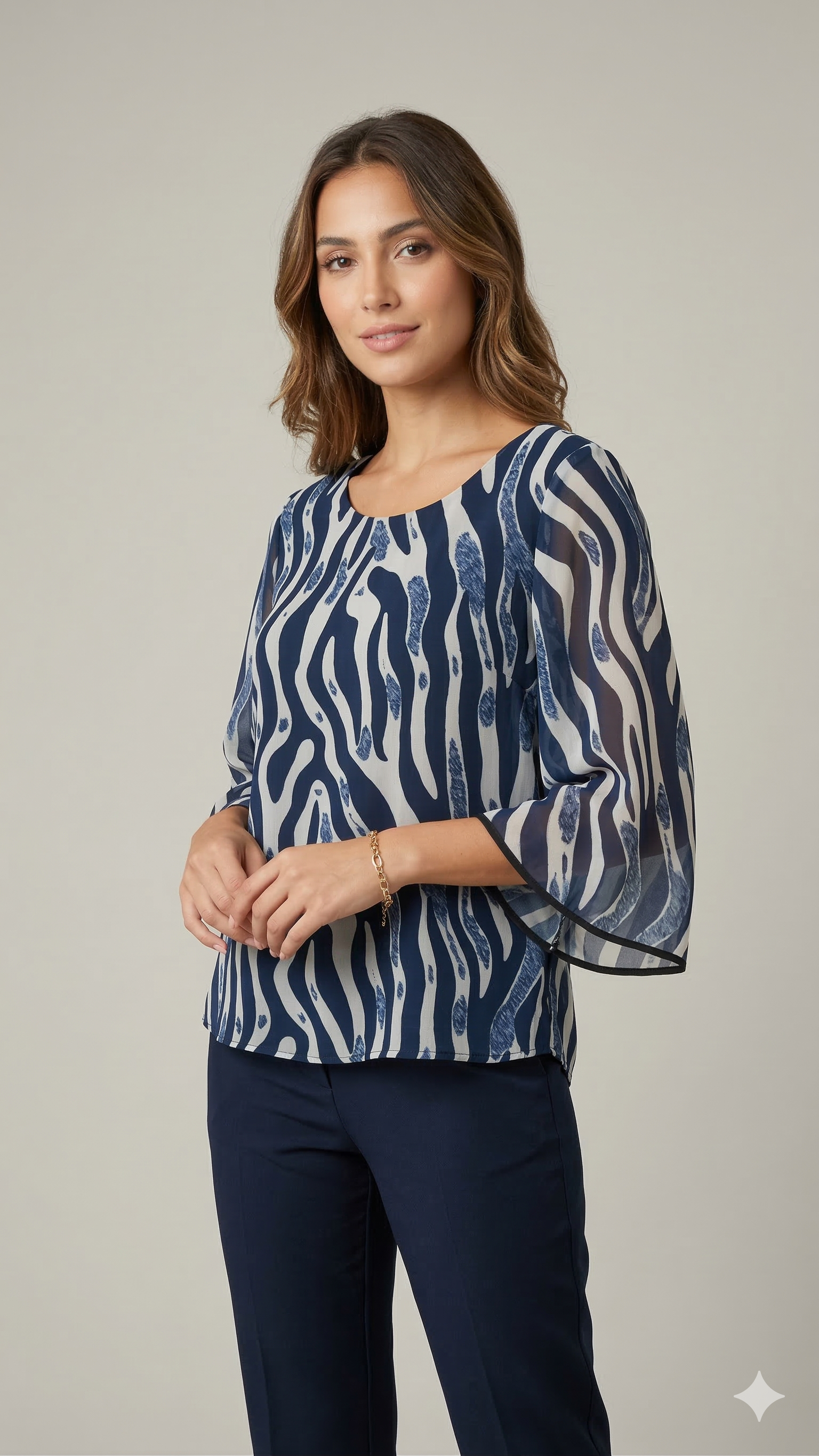 casacca fantasia FFANNALISA BLU MARICLA 