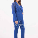 Tailleur con pioggia di strass Completo 3 pezzi SH409 ROYAL SHARON 