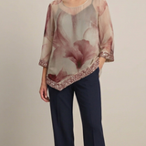 casacca fantasia con paiette DB10990 ROSA MARICLA 