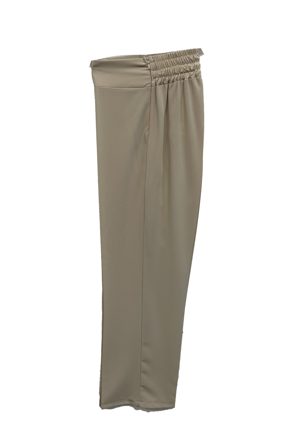 pantalone fluido con bustino ed elastico alto RF227 BEIGE MARICLA 