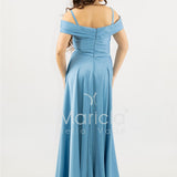 abito lungo scollo omerale SH854AL POLVERE SHARON 