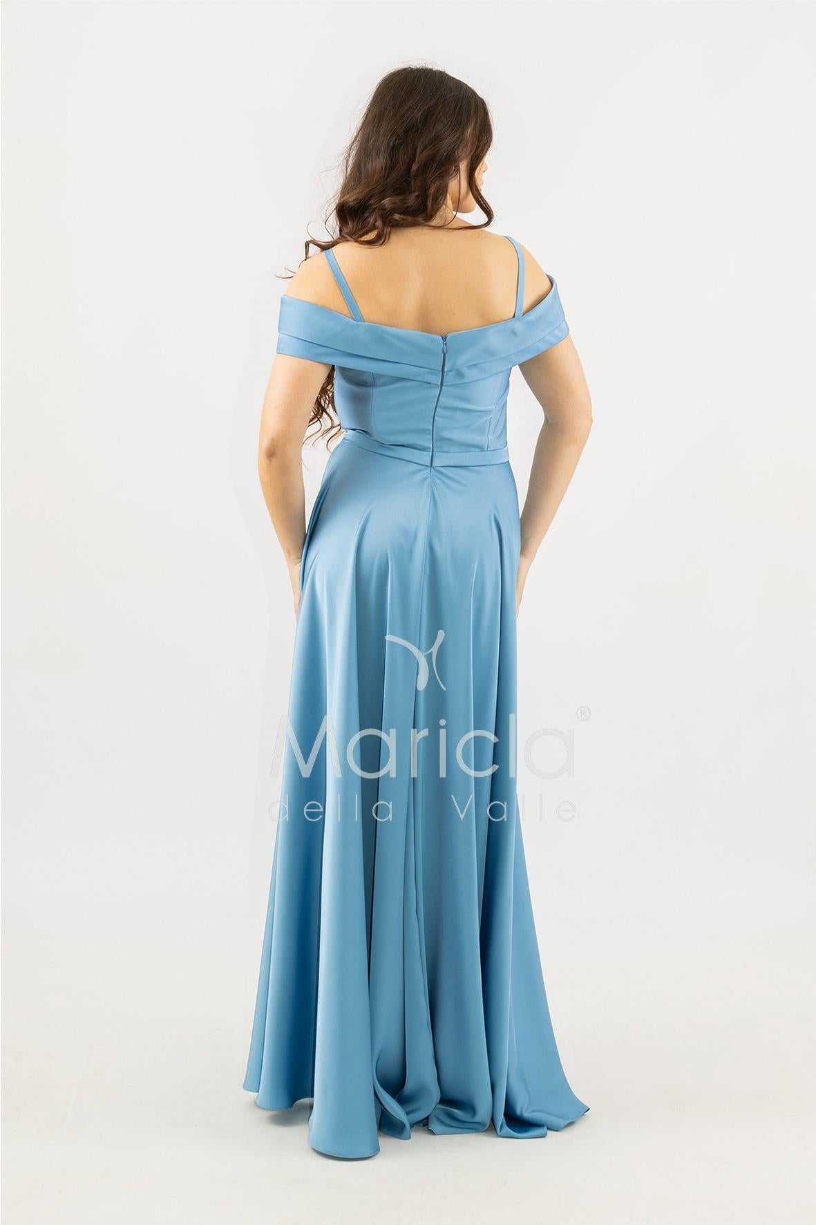 abito lungo scollo omerale SH854AL POLVERE SHARON 