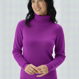 Maglia 100% lana  collo alto CF4405 CICLAMINO CARLA FERRONI 