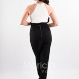 tuta pietre bicolore PF101 NERO/BIANCO PAOLA FORTI 