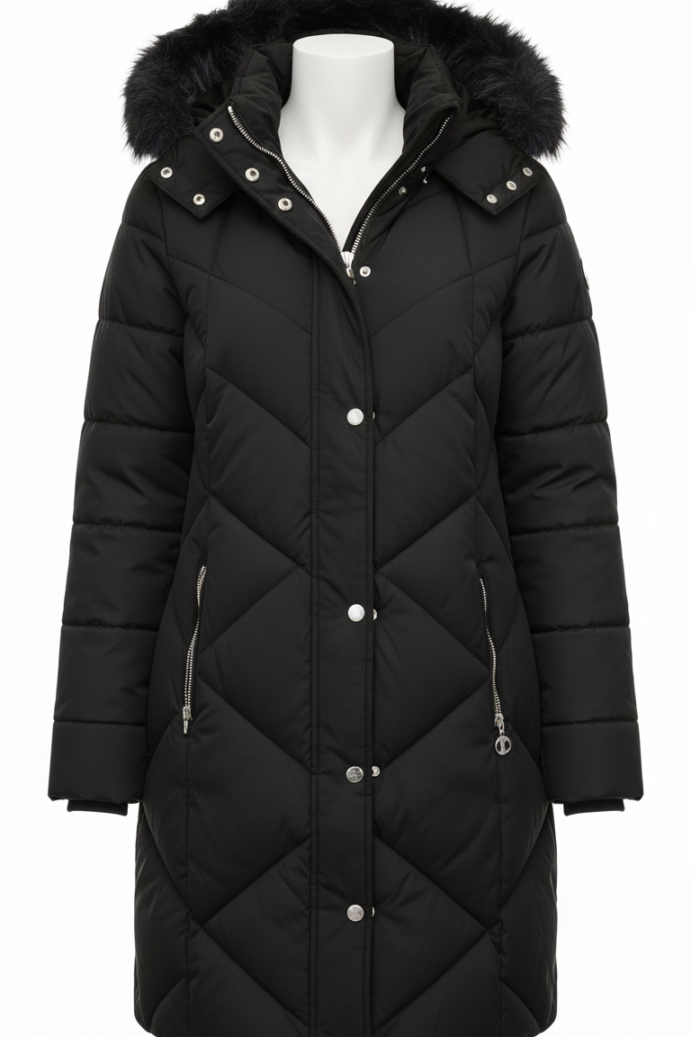 giaccone lungo bottoni laterali AGATA NERO MARICLA 