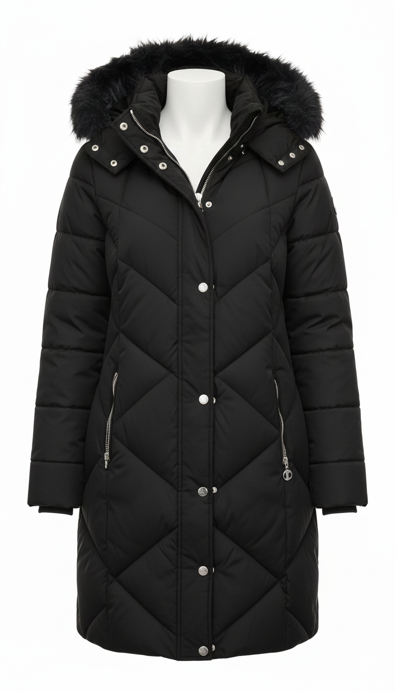 giaccone lungo bottoni laterali AGATA NERO MARICLA 