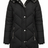 giaccone lungo bottoni laterali AGATA NERO MARICLA 