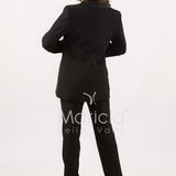 Tailleur smoking Completo 3 pezzi SH726TP NERO SHARON 