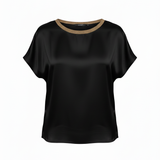 casacca mezza manica lurex ROMI2638 NERO MARICLA 