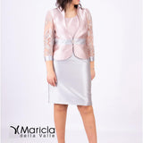 tubino con giacca ric. AD200 ROSA MARICLA ELEGANCE 