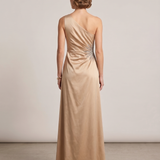 abito con applicazione strass laterale FI7684 ORO MARICLA ELEGANCE 