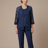 Completo 3 pezzi ROSALIA BLU MARICLA 