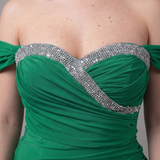abito omerale strass FI12226 VERDE MARICLA ELEGANCE 