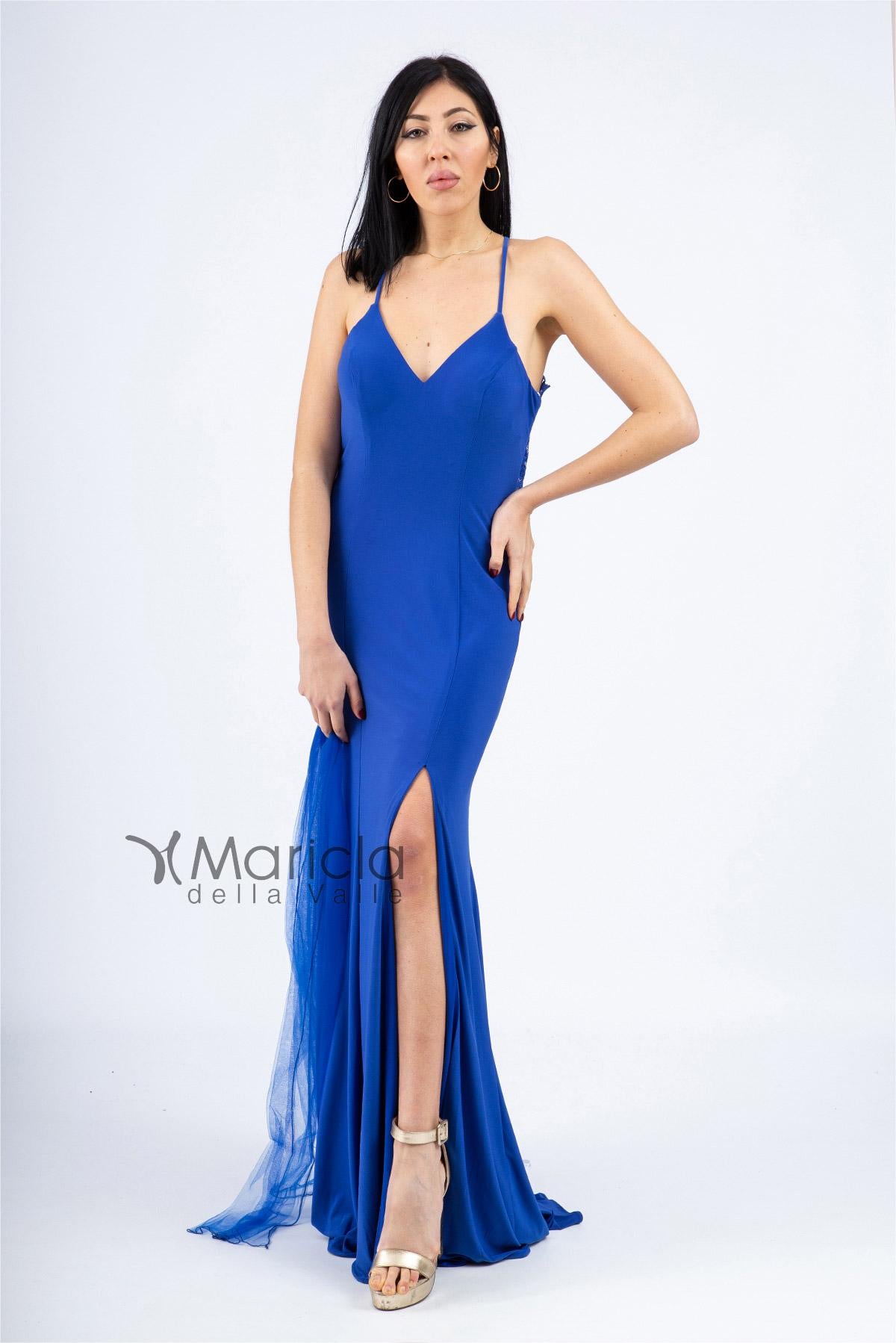 Abito lungo con pizzo JC34346 ROYAL MARICLA ELEGANCE 