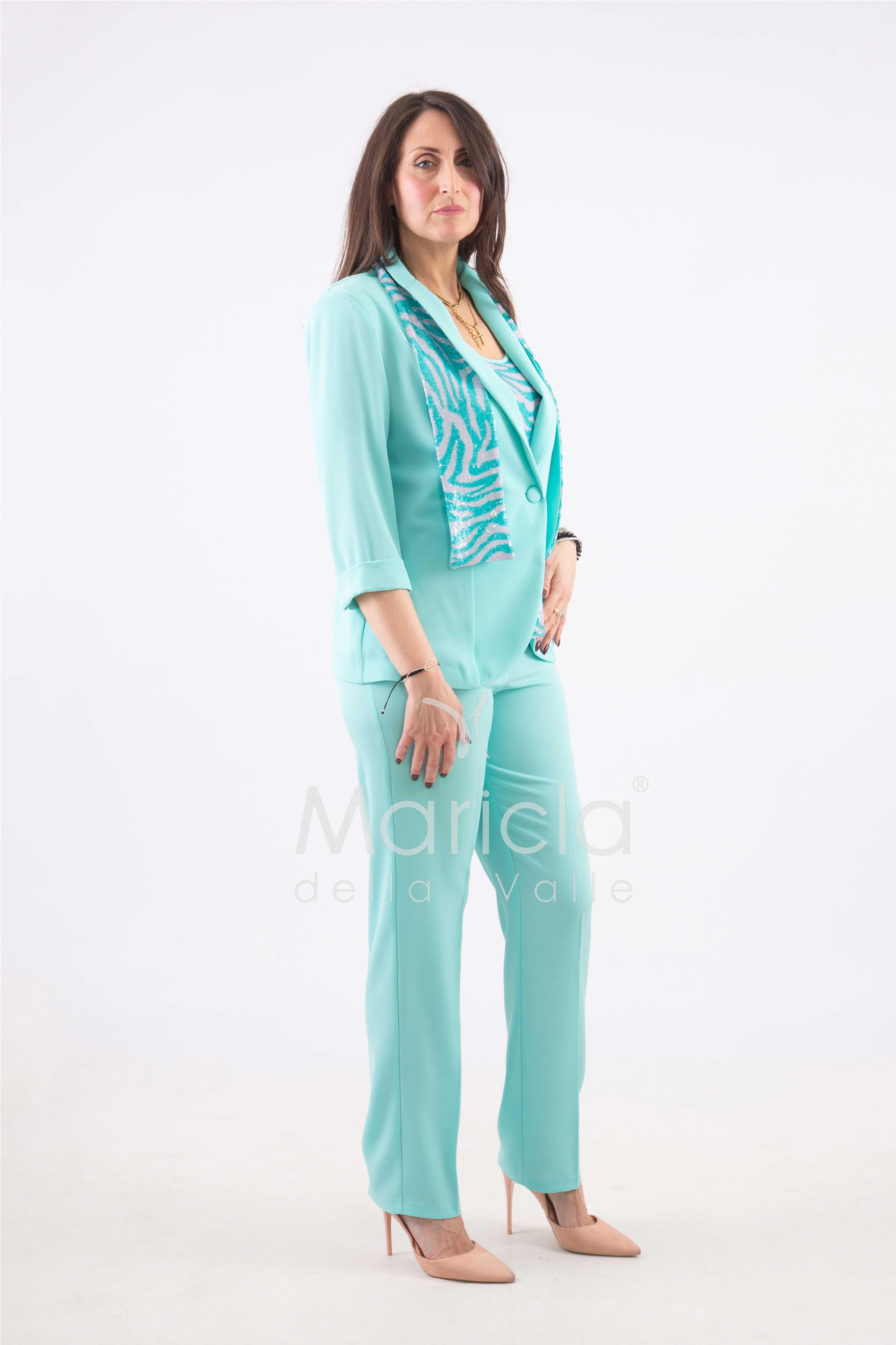 tailleur 4 pezzi GILDA ACQUA JANE 
