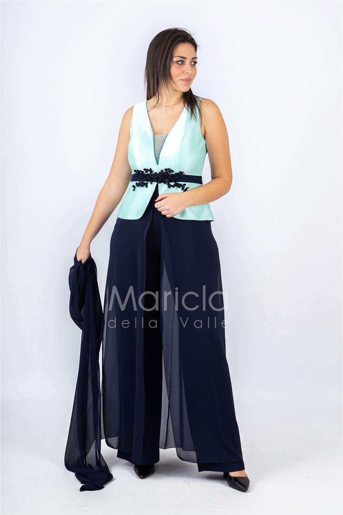Tuta con pannello SH210 BLU SHARON 