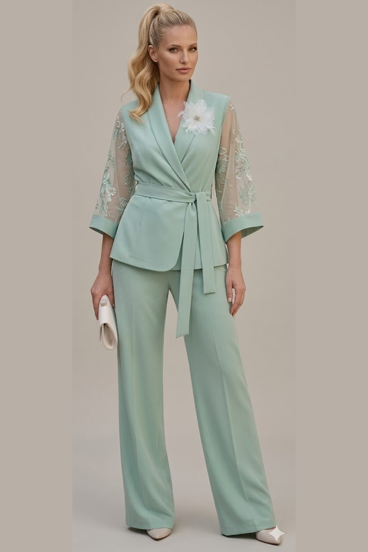 completo kimono PF627 MENTA PAOLA FORTI 