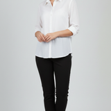camicia pizzo LIN423 BIANCO MARICLA 