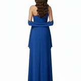 abito lungo con doppia fascia strass LH200AL ROYAL LUDOVICA HASSLER 