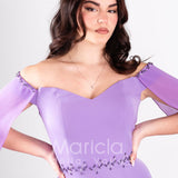 tuta con strass e pietre SH600 GLICINE SHARON 