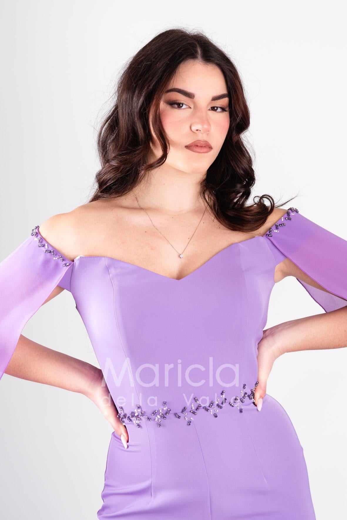 tuta con strass e pietre SH600 GLICINE SHARON 