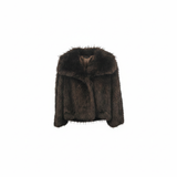 Giaccone ecopelliccia sfumata EC0552 MORO MARICLA 