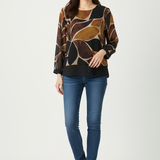 maglia doppiata fantasia DB10596 BLU MARICLA 