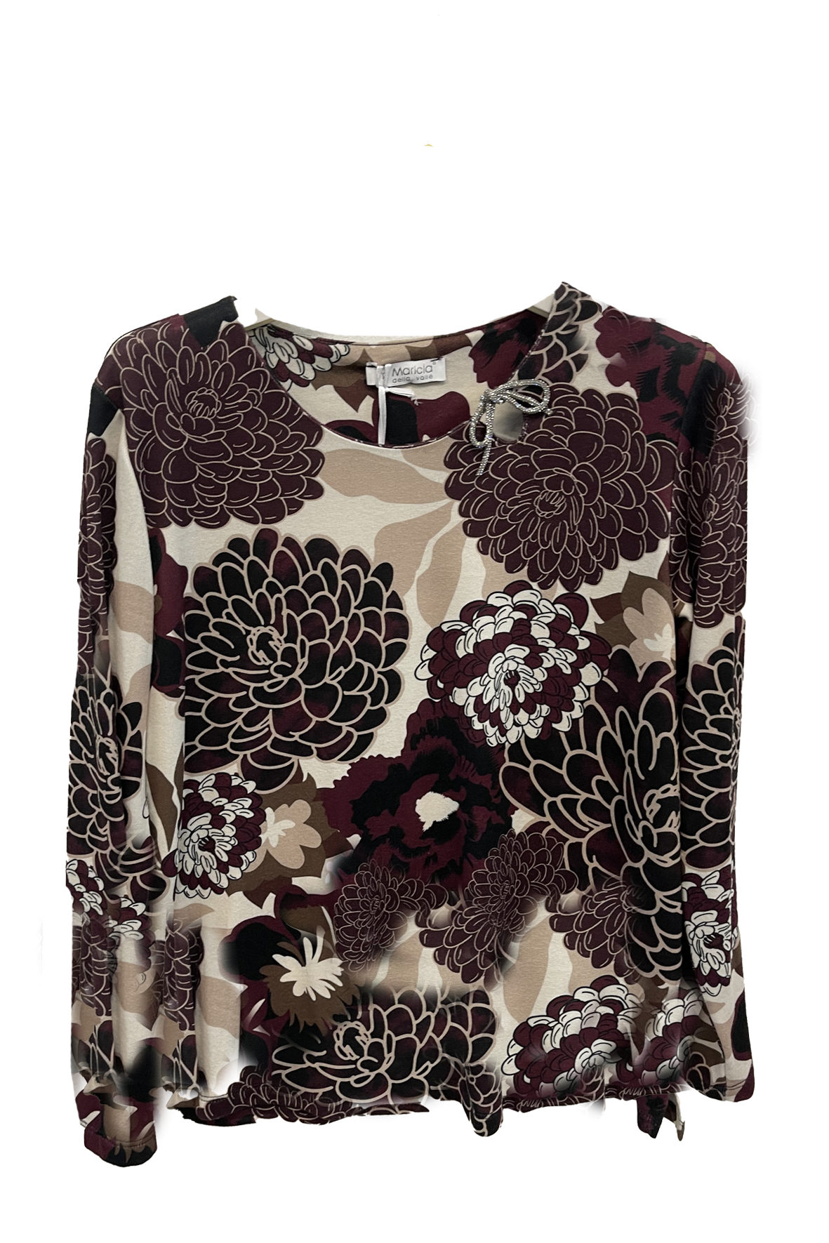 maglia fantasia fiocco DB10726 AMARONE MARICLA 