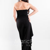 tuta con baschina PF108 NERO PAOLA FORTI 