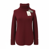 Maglia 100 % lana collo alto CF4340 BORDO CARLA FERRONI 