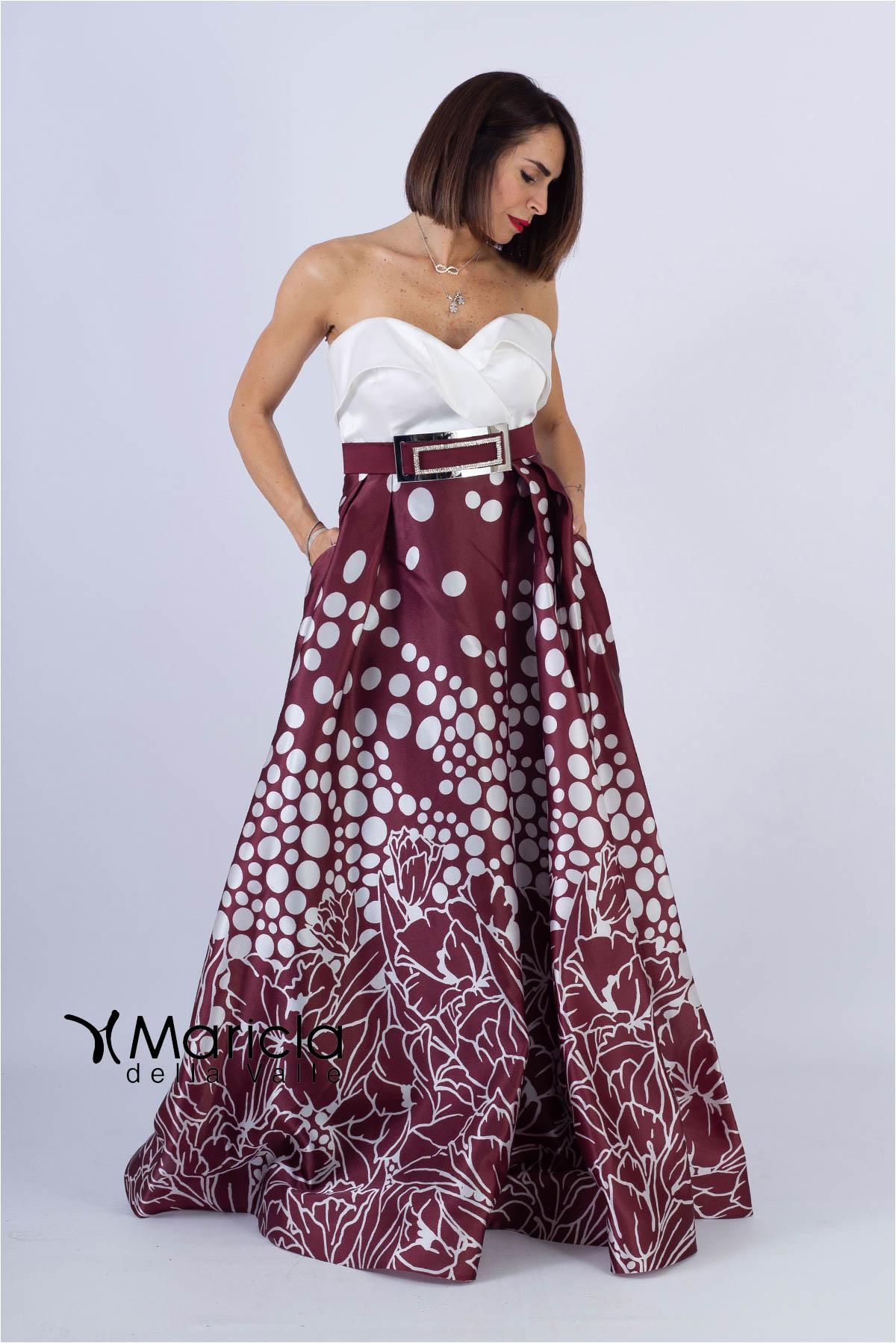 scollo cuore con pois RG3406 AMARENA GIGLI CERIMONIA 