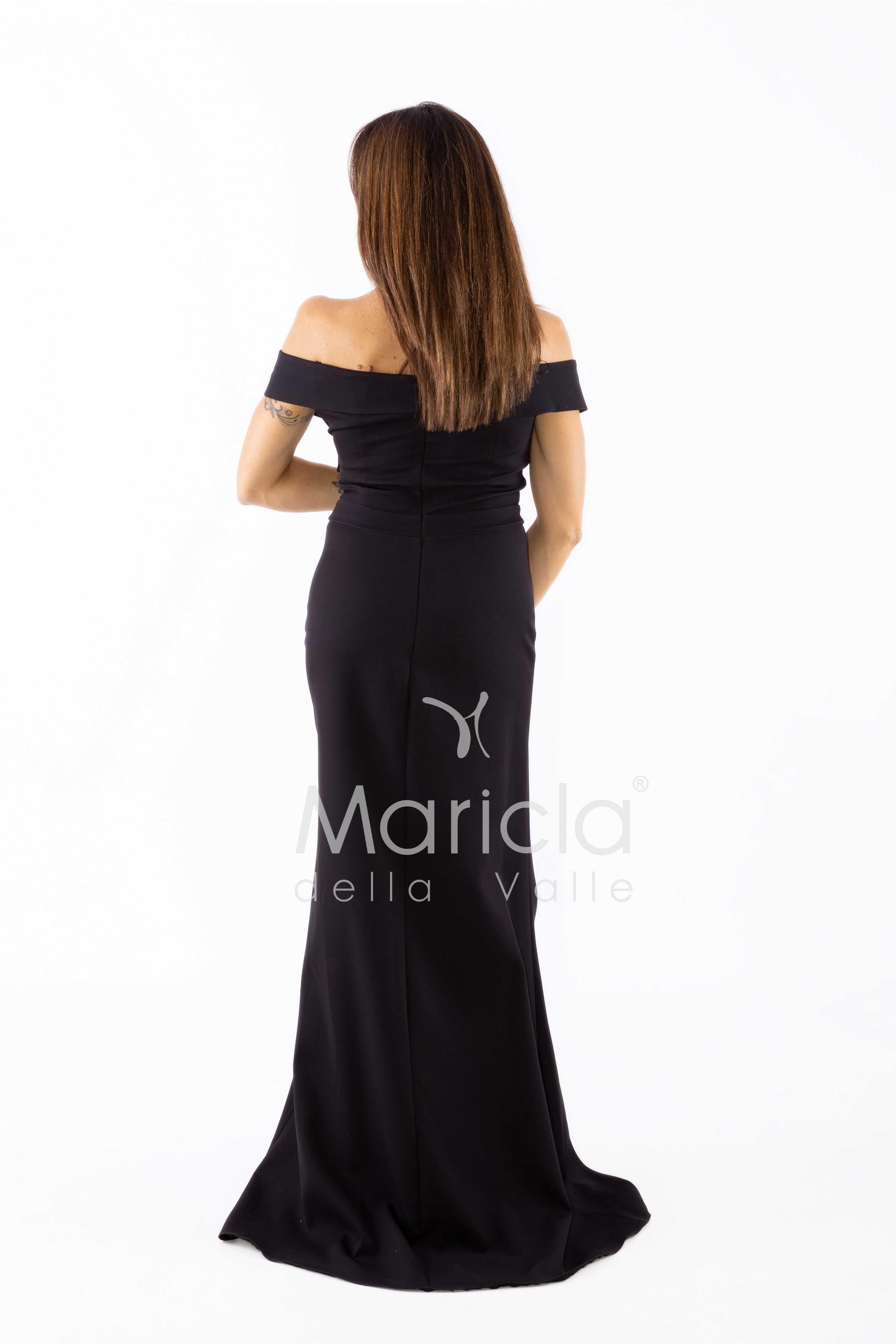 abito omerale FI7507 NERO MARICLA ELEGANCE 