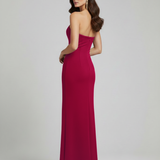 Abito monospalla con scollatura a goccia e spacco ANT61105KU ORCHIDEA ANTILLE ELEGANCE 