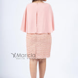 Tubino con frange SP1200011 ROSA SONIA PENA 